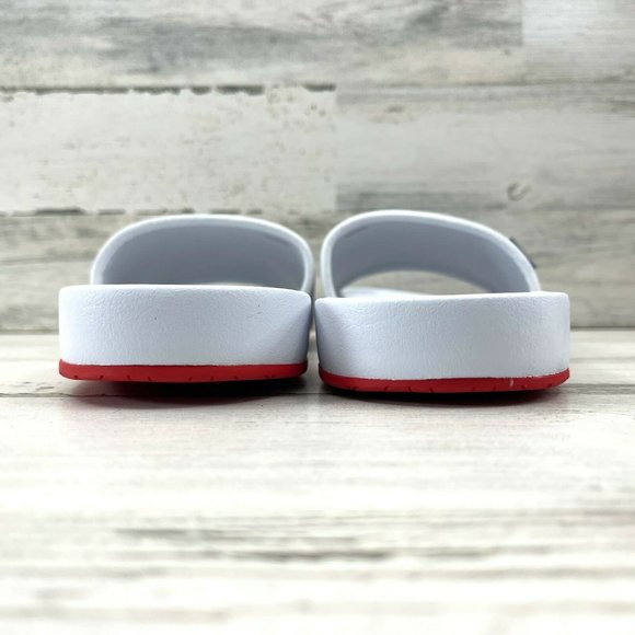 Ted Baker Sauldi 2 Slides Rubber Soles White Red Flamingo Men's Size US13/EUR46. - Picture 5 of 12